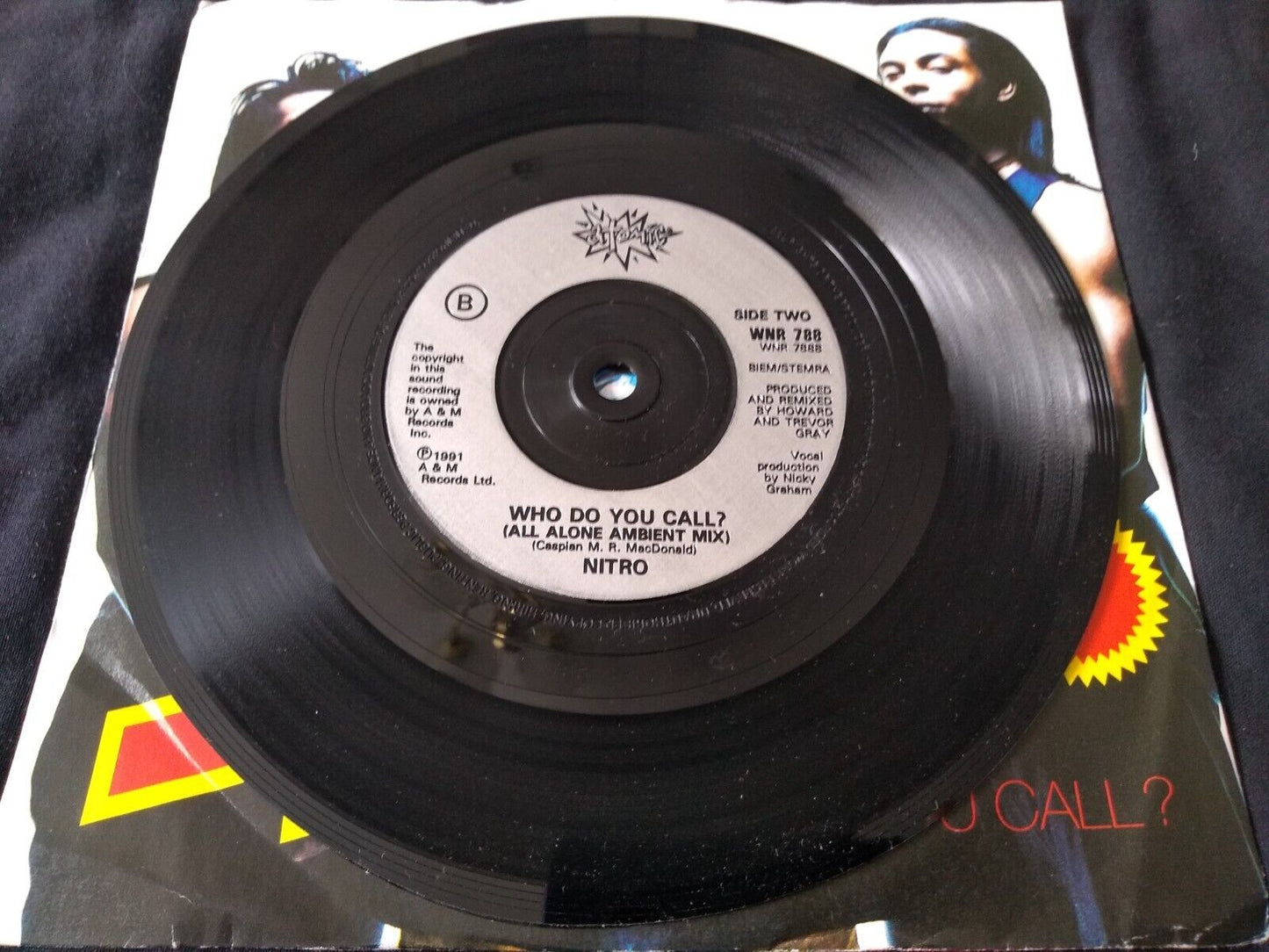 Nitro – Who Do You Call? (Atomic 1991) 7" vinyl single VG/VG