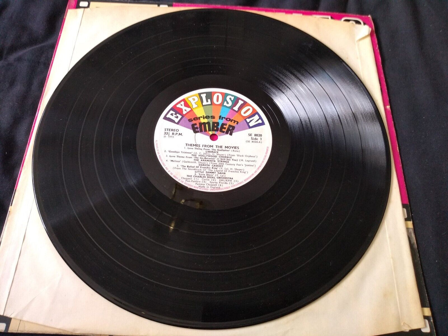 Various – Themes From The Movies (Ember 1973) 12" vinyl LP VG/VG
