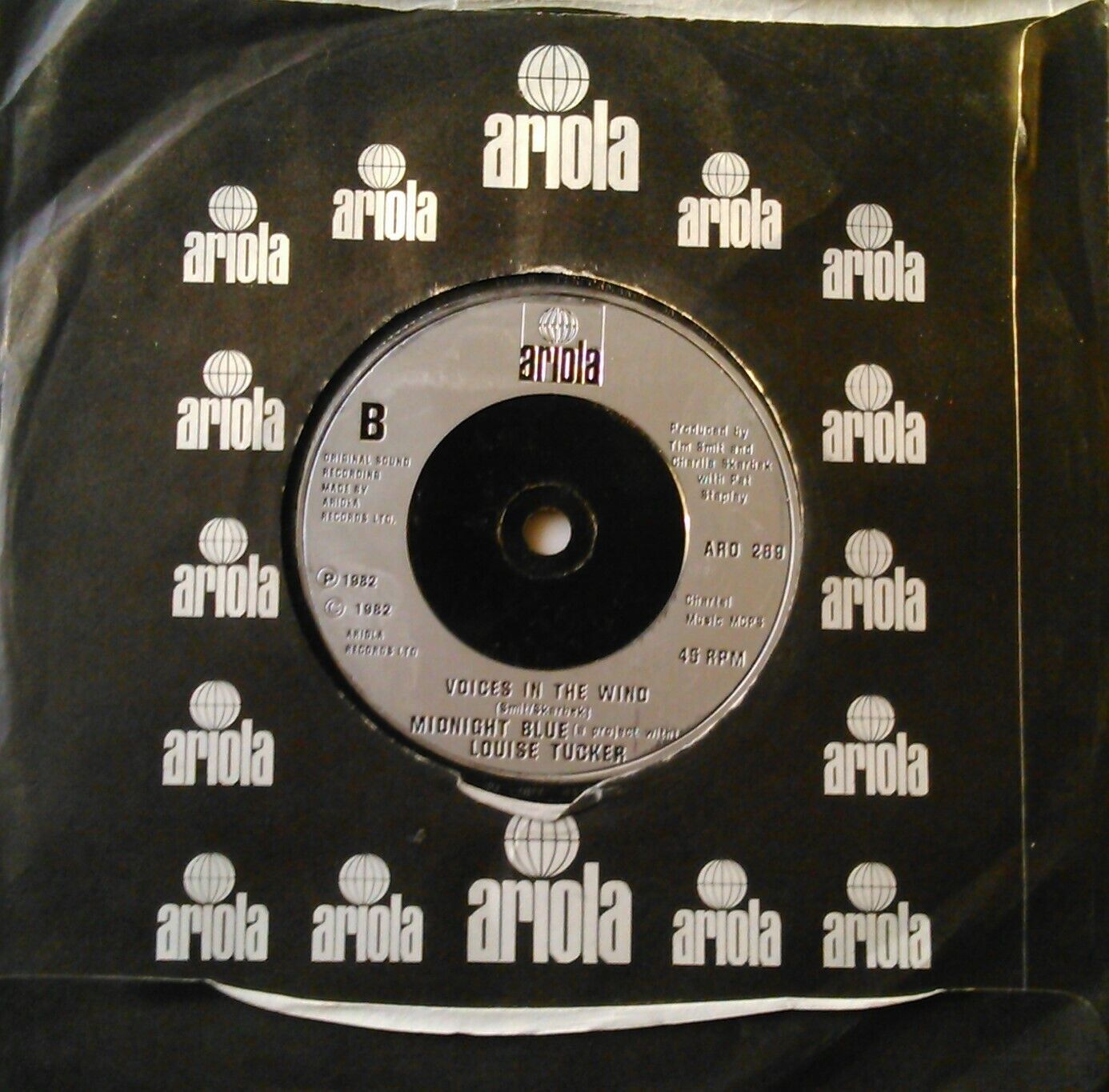 Midnight Blue - Midnight Blue (Ariola, 1982) 7" vinyl single VG/VG