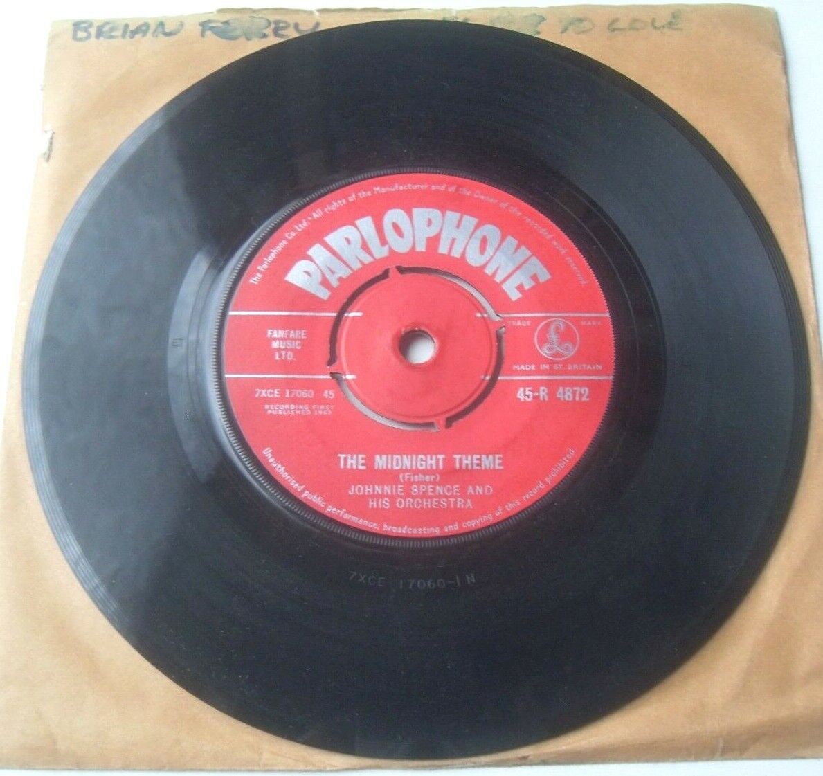 Johnnie Spence - Dr. Kildare Theme (Parlophone, 1962) 7" vinyl single VG/-