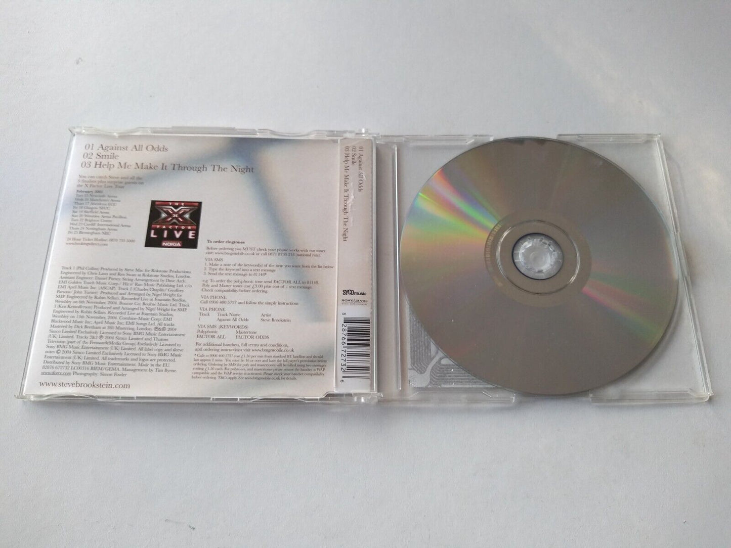 Steve Brookstein - Against All Odds (2004) CD single