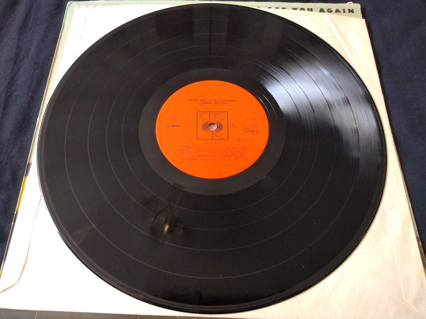 Johnny Mathis - When Will I See You Again (CBS 1975) 12" vinyl LP VG/VG