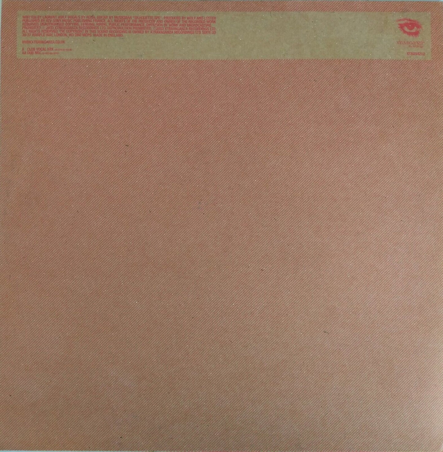 Ritmo-Dynamic - Calinda (Xtravaganza 2003) 12" vinyl single VG/VG