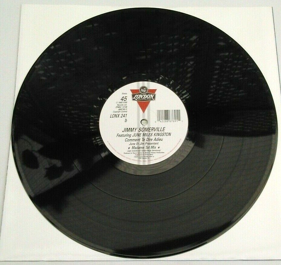 Jimmy Somerville - Comment Te Dire Adieu (London, 1989) 12" vinyl single VG/VG