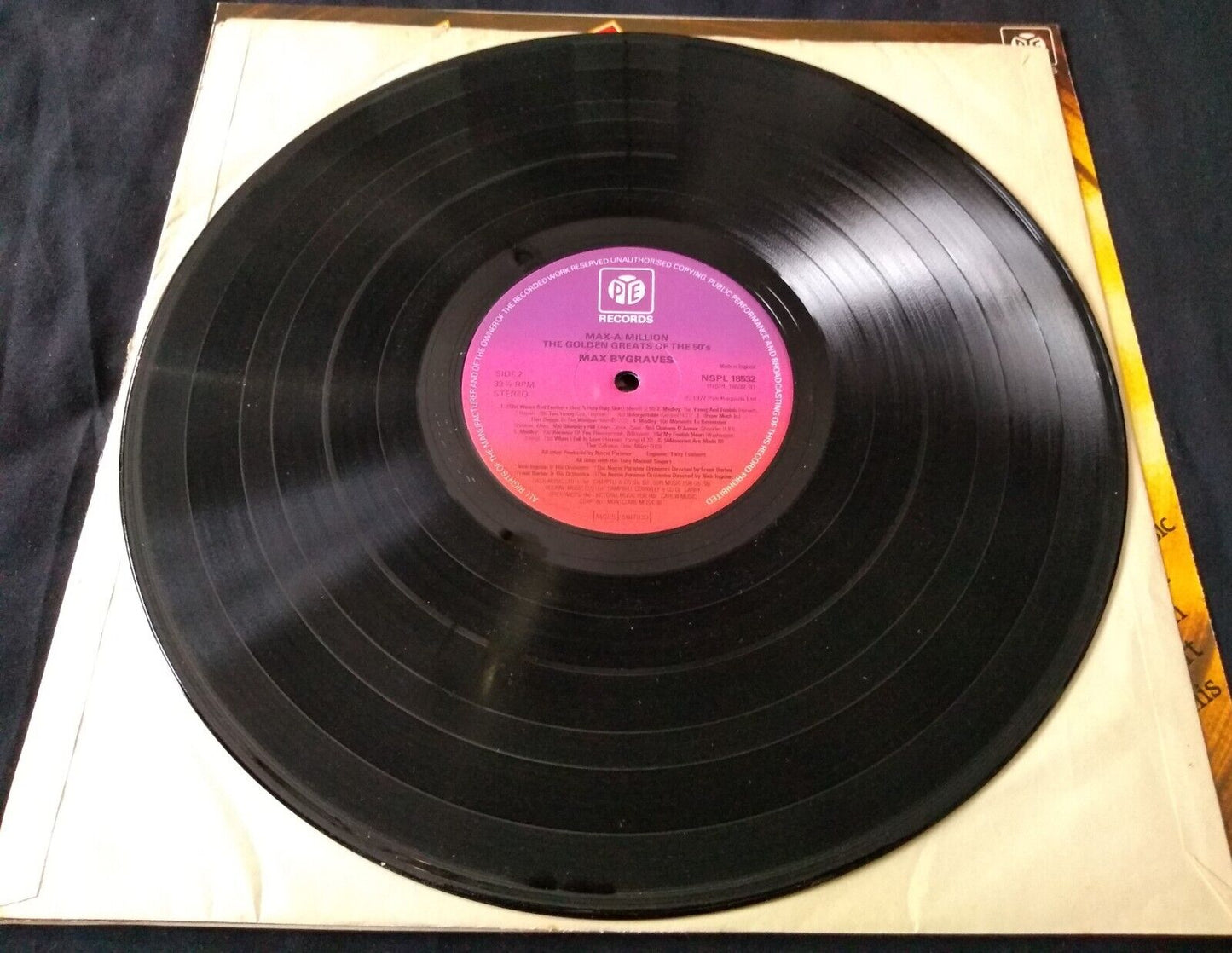 Max Bygraves – Max-A-Million - Golden Greats Of The Fifties (1977) 12" LP VG