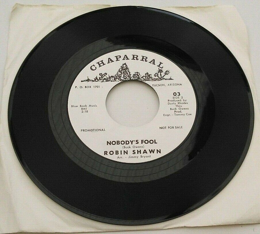 Robin Shawn - Look Over Me (Chaparral) 7" vinyl single VG/- US jukebox promo