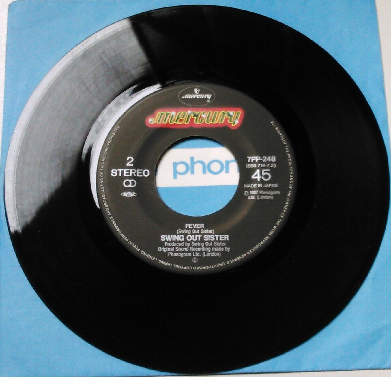 Swing Out Sister – Fooled By A Smile (1987) 7" vinyl P/S single VG/VG Japan