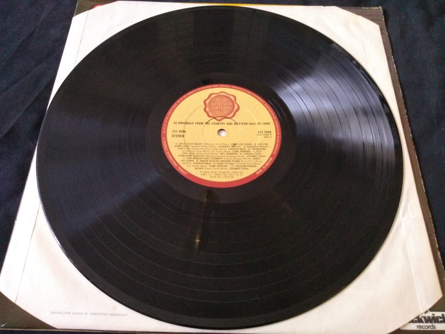 Various -20 Originals From The Country & Western Hall Of Fame 12" vinyl LP VG/VG