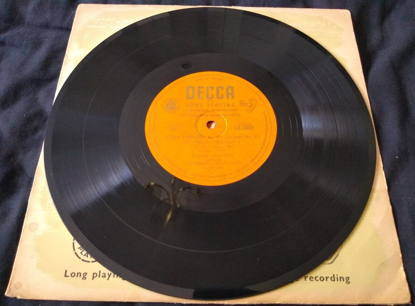 Haydn - Symphony N°.101 "The Clock" (Decca 1949) 10" vinyl LP VG/VG