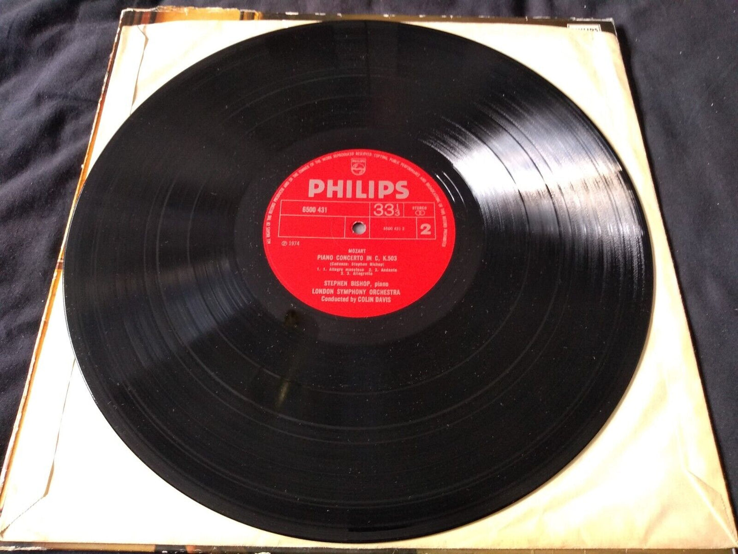 Mozart - Piano Concertos K.467 And K.503 (Philips 1974) 12" vinyl LP VG/VG