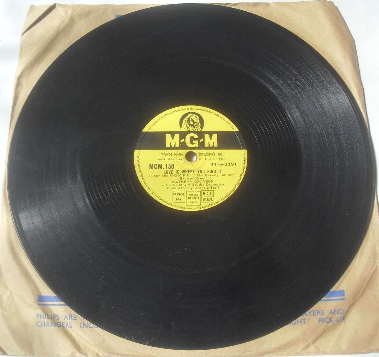 Kathryn Grayson - What's Wrong With Me (MGM 1948) 10" 78 rpm shellac VG/VG