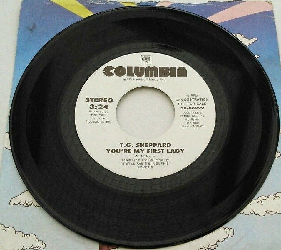 T. G. Sheppard – You're My First Lady (1986) 7" vinyl US single VG/- promo