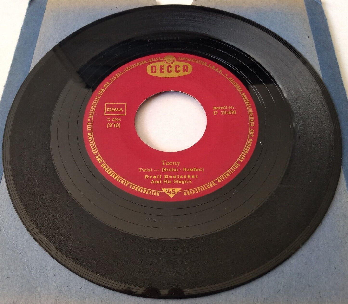 Drafi Deutscher – Teeny (Decca 1963) 7" vinyl single VG/- German import