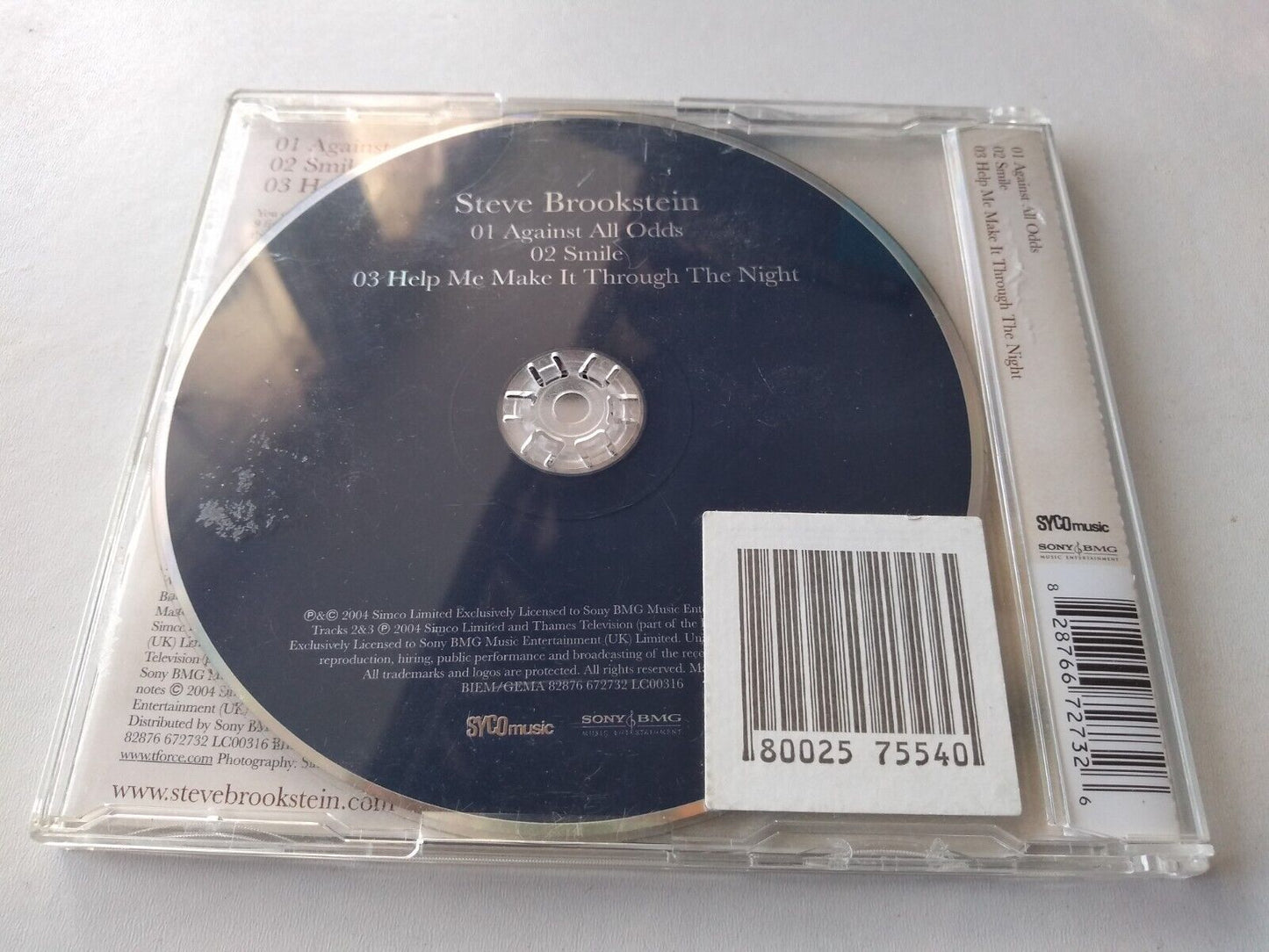 Steve Brookstein - Against All Odds (2004) CD single