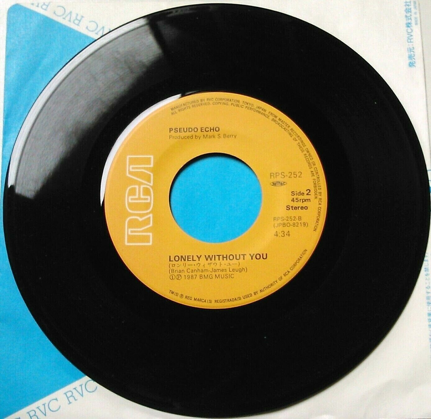 Pseudo Echo – Take On The World (RCA, 1987) 7" vinyl P/S single VG/VG Japan