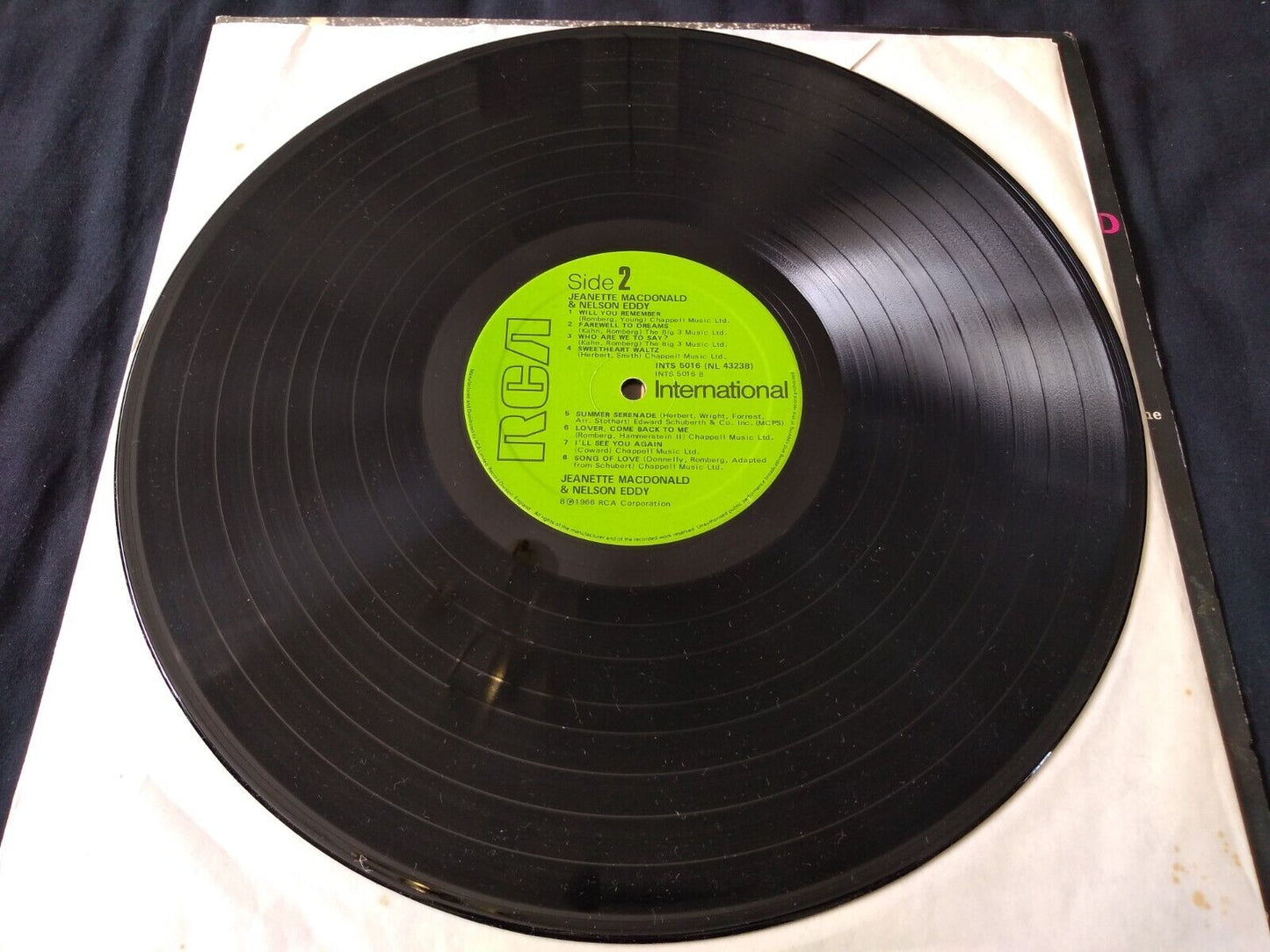 Jeanette MacDonald And Nelson Eddy (RCA 1980) 12" vinyl LP VG/VG RE