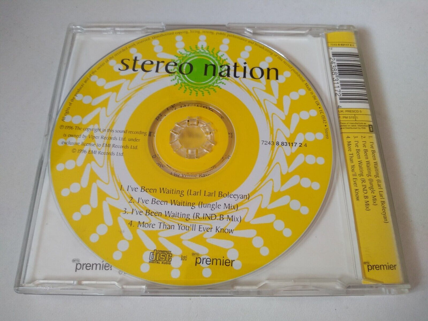 Stereo Nation - I've Been Waiting (1996) CD single