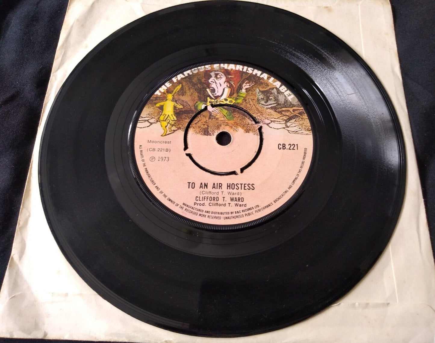 Clifford T. Ward - Scullery (Charisma 1973) 7" vinyl single VG/G+