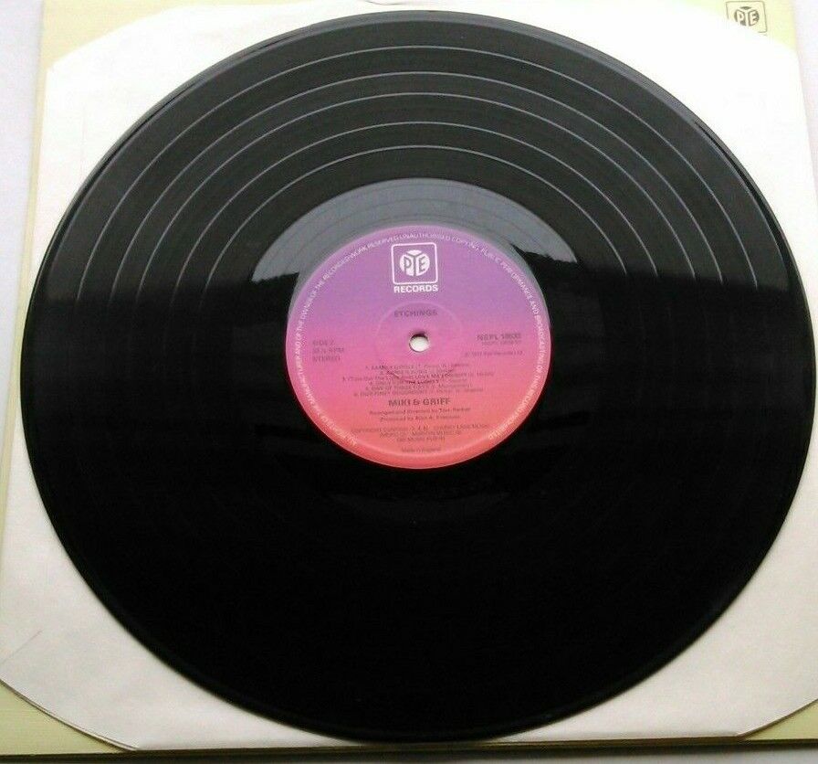 Miki & Griff – Etchings (Pye, 1977) 12" vinyl LP VG/VG