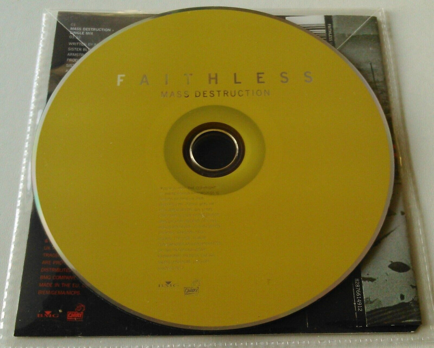 Faithless – Mass Destruction (1999) CD1 single *no jewel case*