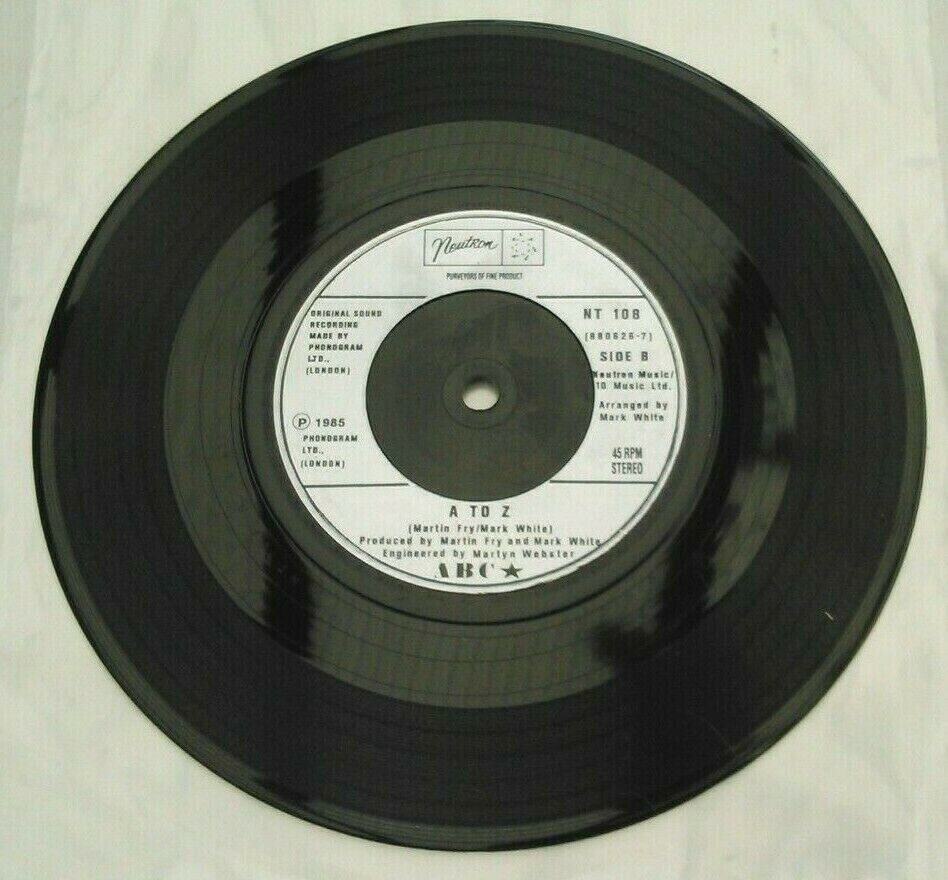 ABC - Be Near Me (Neutron, 1985) 7" vinyl single G+/-
