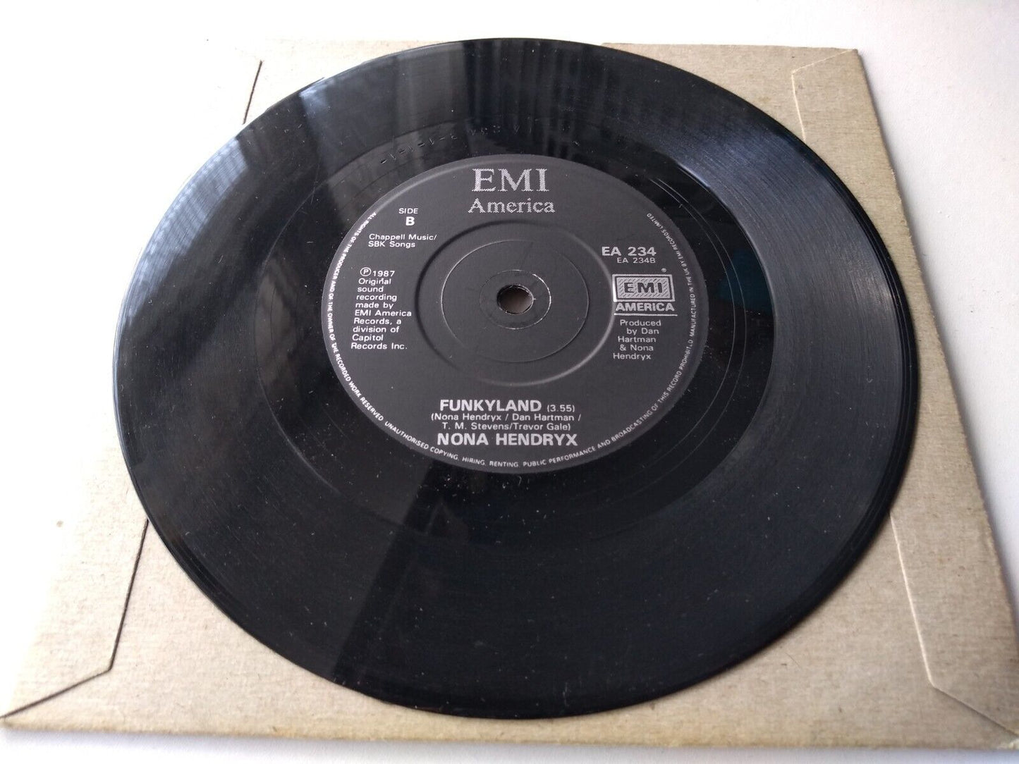Nona Hendryx - Why Should I Cry (EMI 1987) 7” vinyl single VG/-