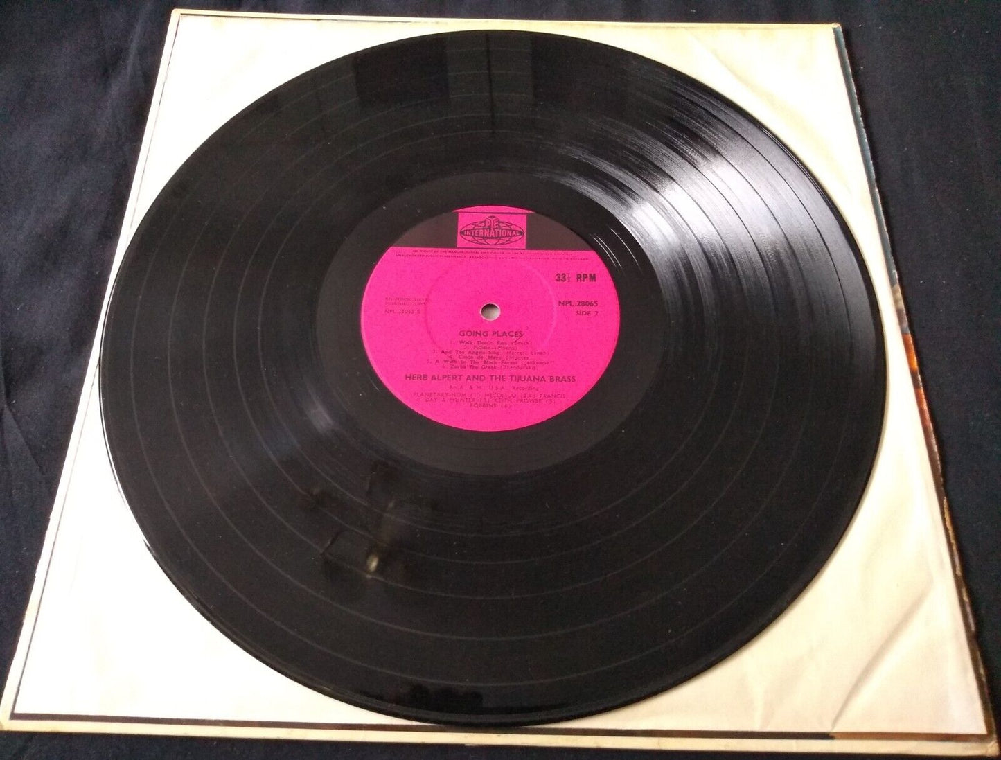 Herb Alpert & The Tijuana Brass – !!Going Places!! (Pye 1965) 12" LP VG/VG