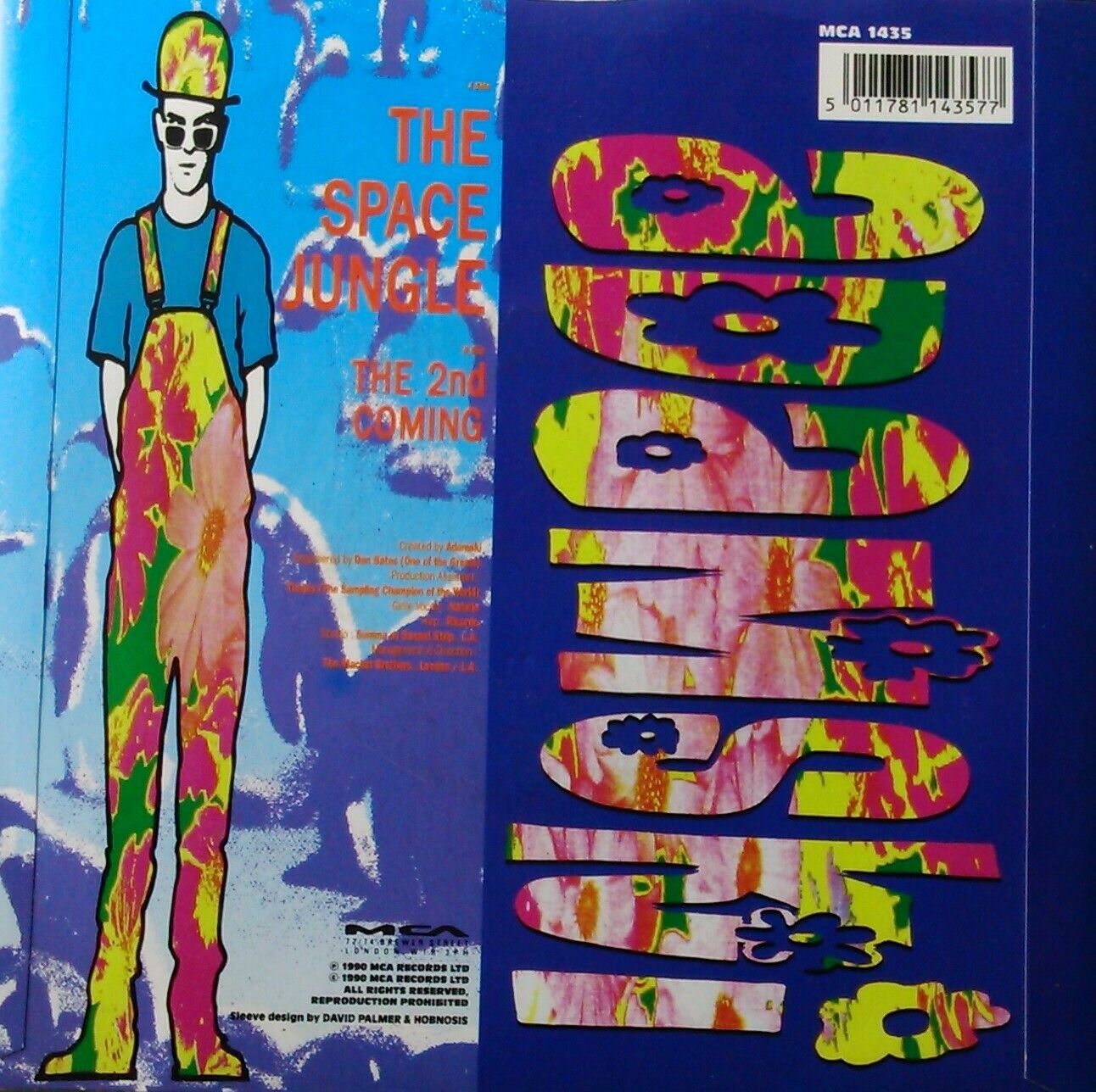 Adamski – The Space Jungle (MCA, 1990) 7" vinyl P/S single VG/VG