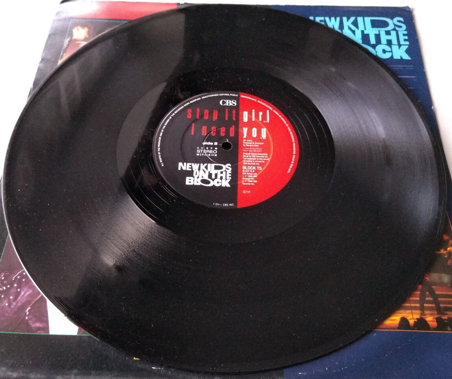 New Kids On The Block - Cover Girl (CBS 1990) 12" vinyl single VG/VG