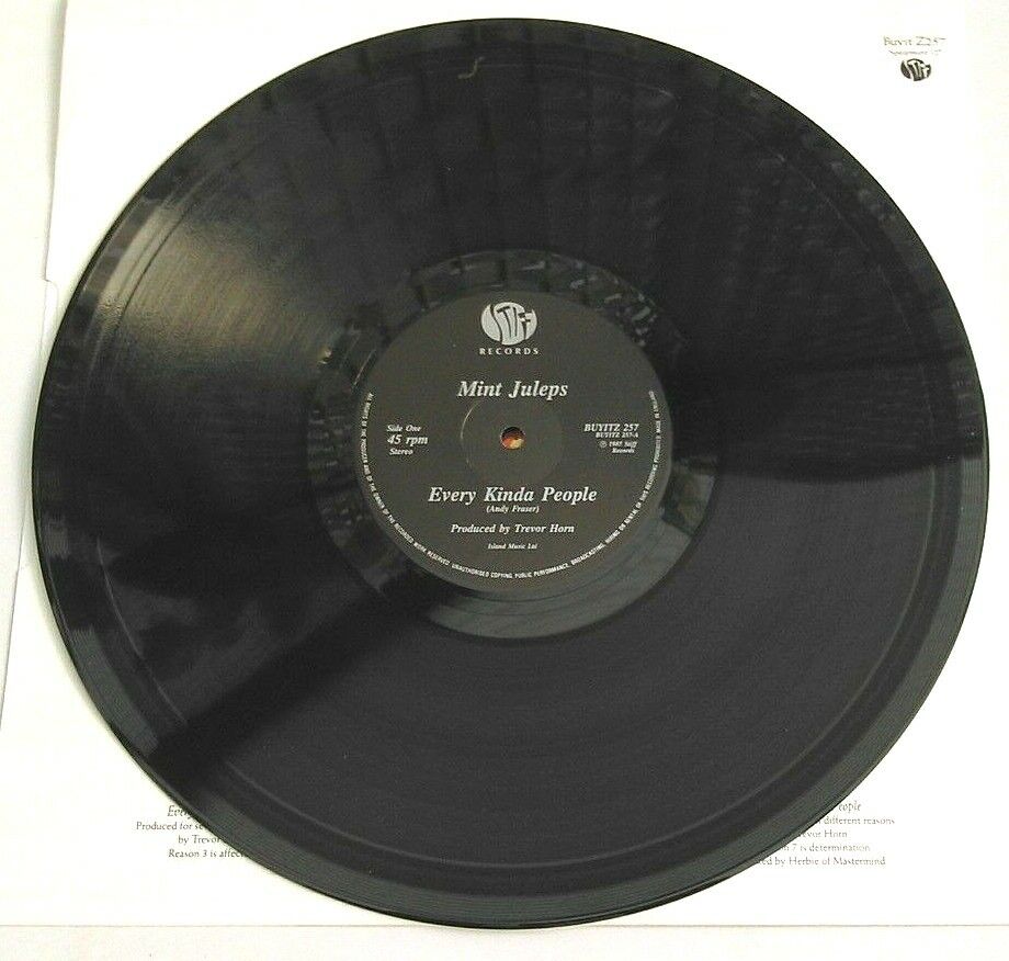 Mint Juleps – Every Kinda People (Stiff, 1987) 12" vinyl single VG/VG