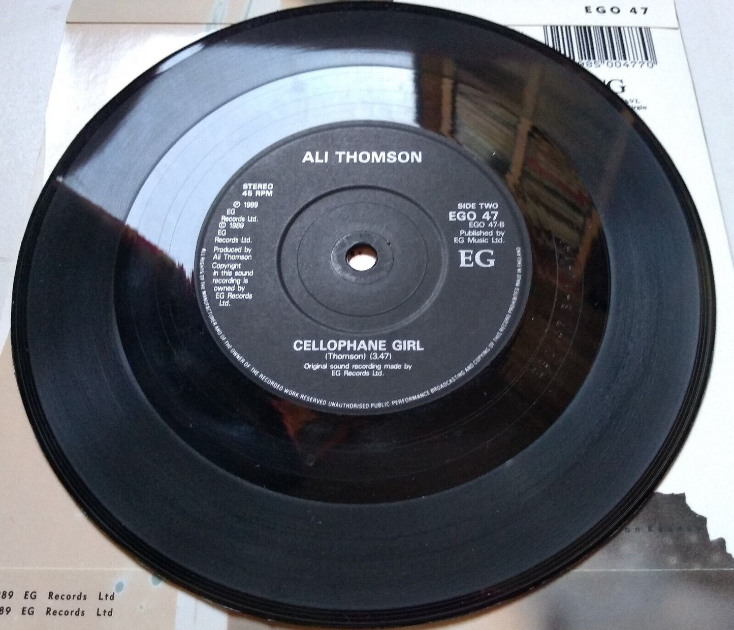 Ali Thomson - What Dreams Are Made Of (Eg 1989) 7" vinyl single VG/VG