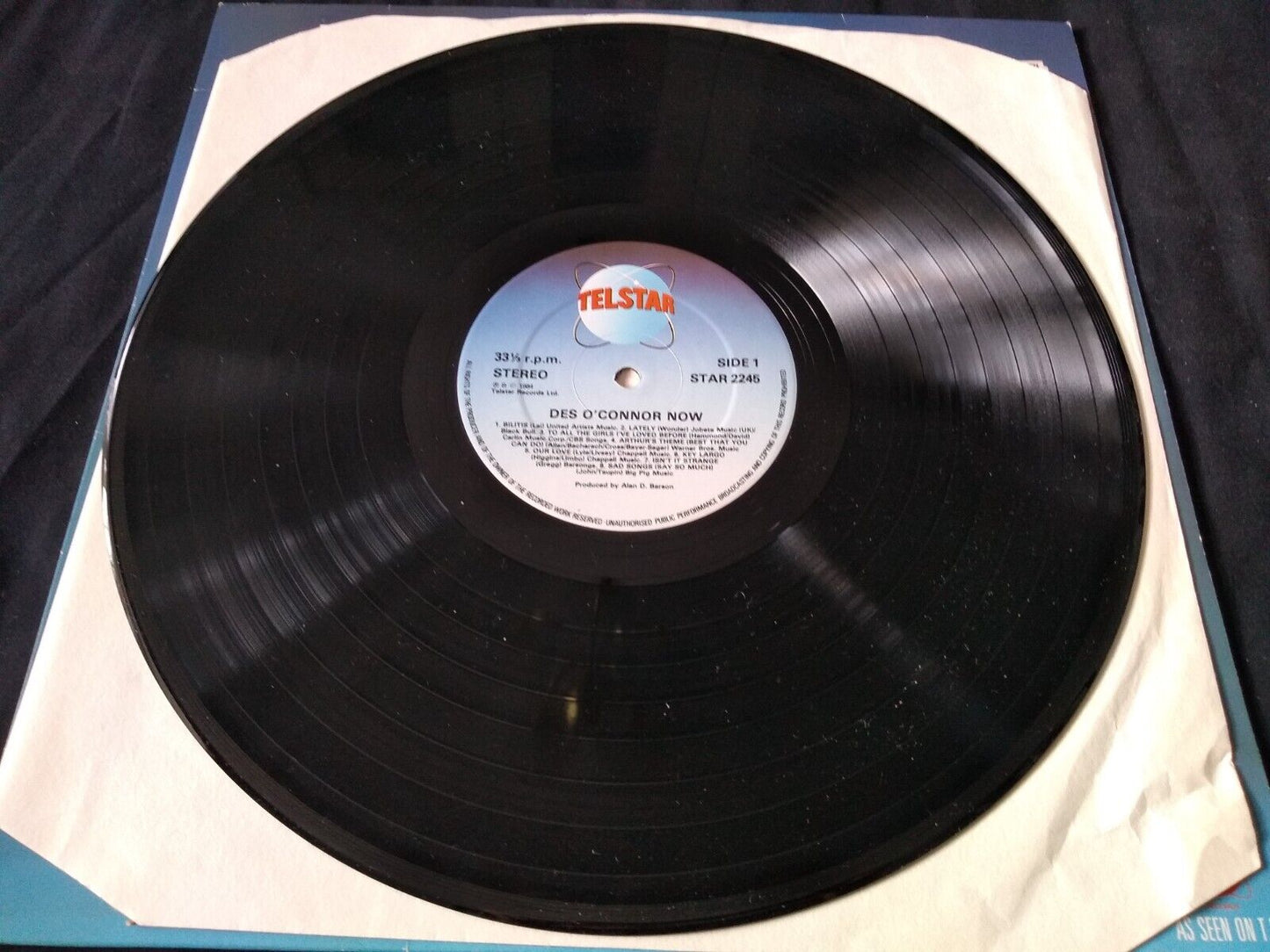 Des O'Connor - Now (Telstar 1984) 12" vinyl LP VG/VG