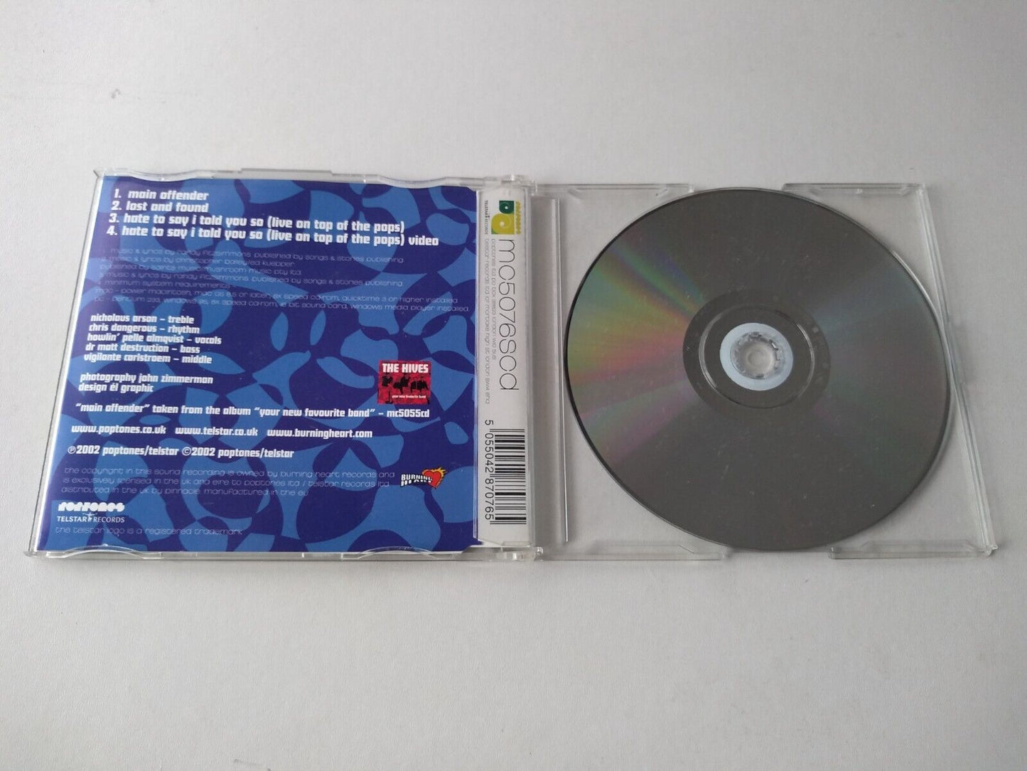 The Hives – Main Offender (2002) CD single