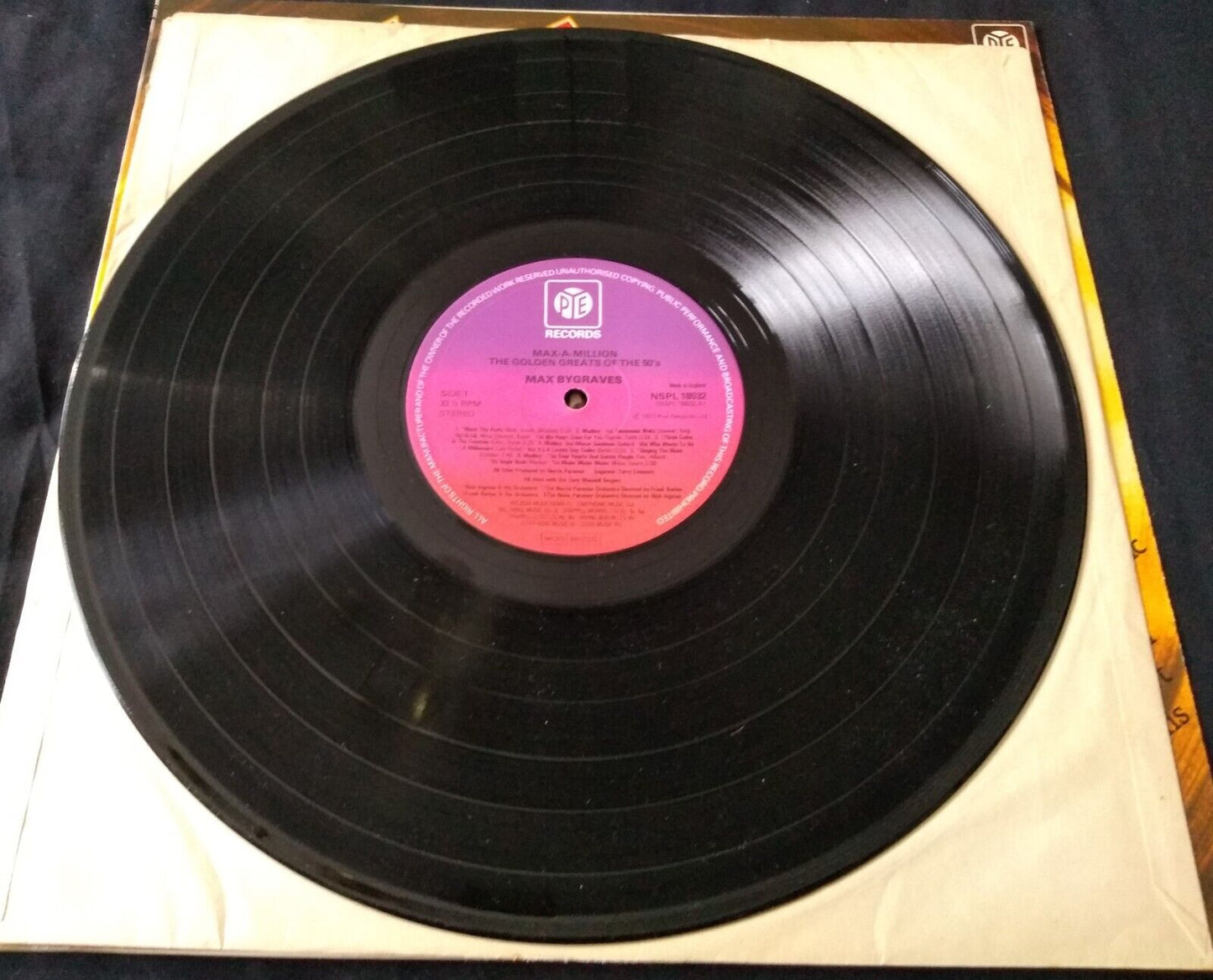 Max Bygraves – Max-A-Million - Golden Greats Of The Fifties (1977) 12" LP VG