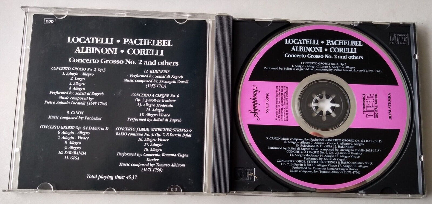 Locatelli, Pachelbel, Albinoni, Corelli - Concerto Grosso No.2 And Others CD