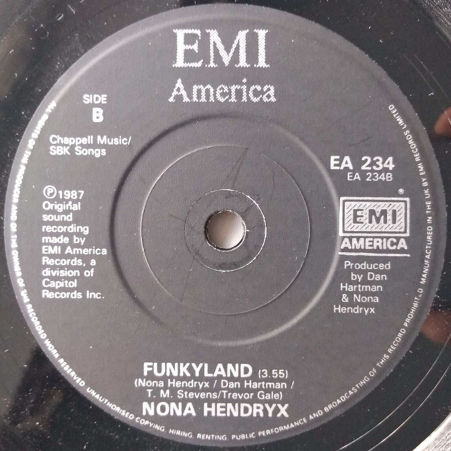 Nona Hendryx - Why Should I Cry (EMI 1987) 7” vinyl single VG/-