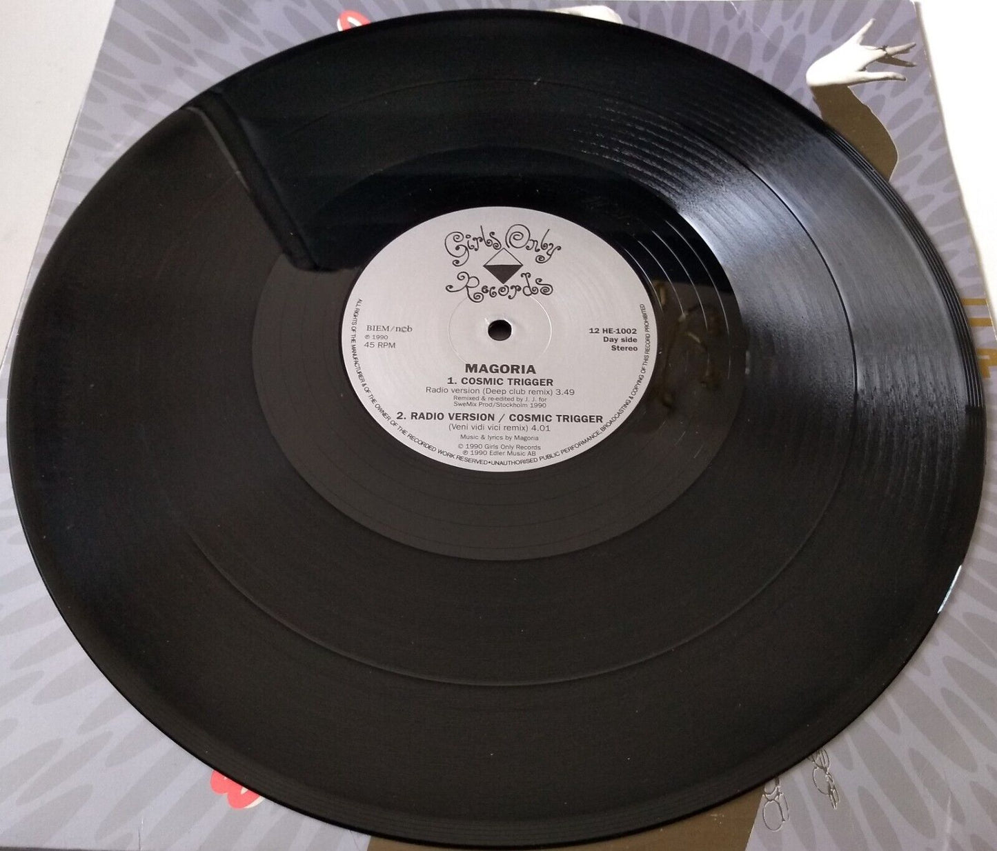 Magoria - Cosmic Trigger (Girls Only 1990) 12" vinyl single VG/VG Scandinavia