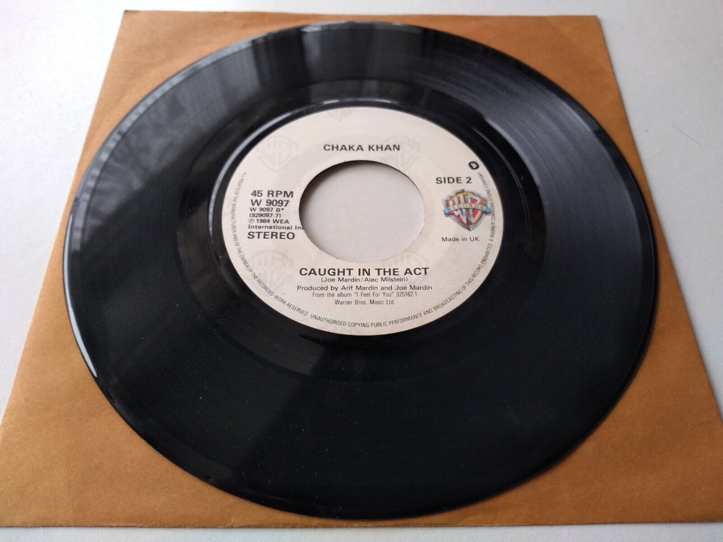 Chaka Khan – This Is My Night (WB, 1984) 7" vinyl single VG/- jukebox centre