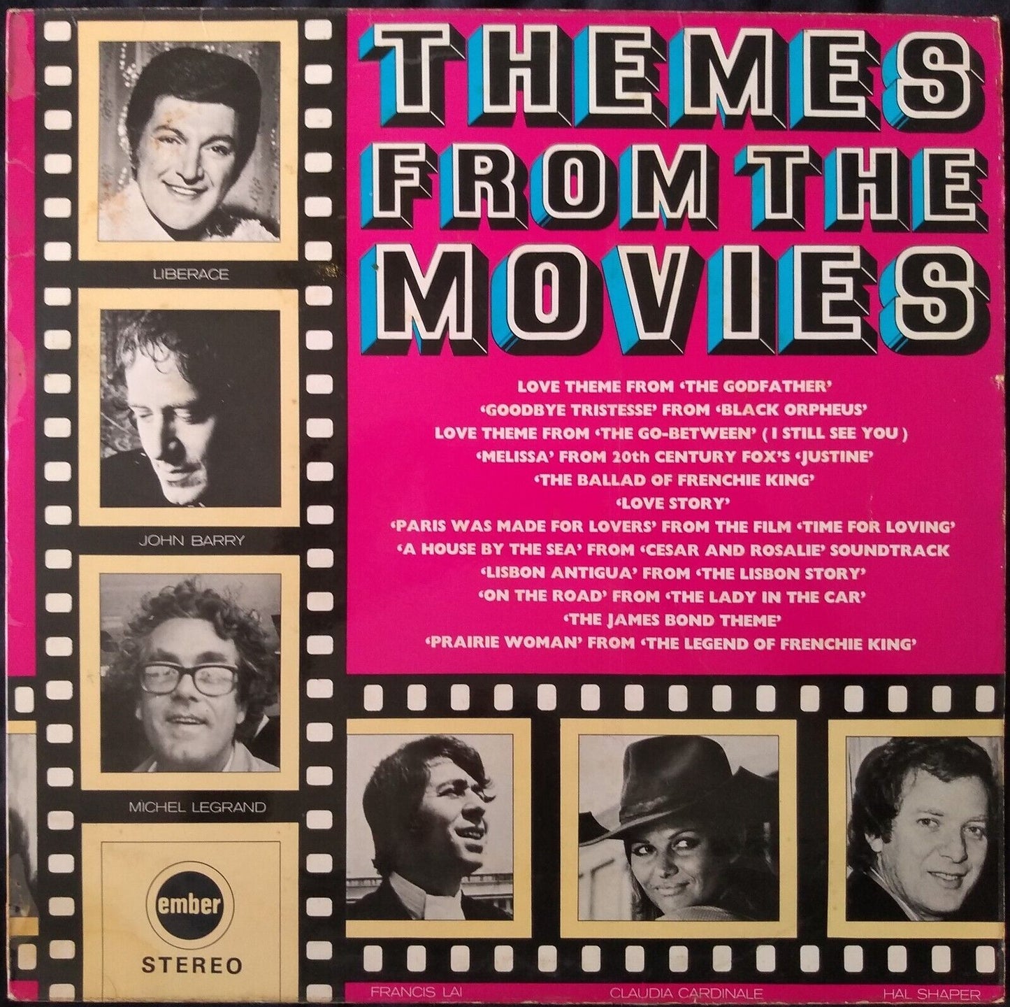 Various – Themes From The Movies (Ember 1973) 12" vinyl LP VG/VG