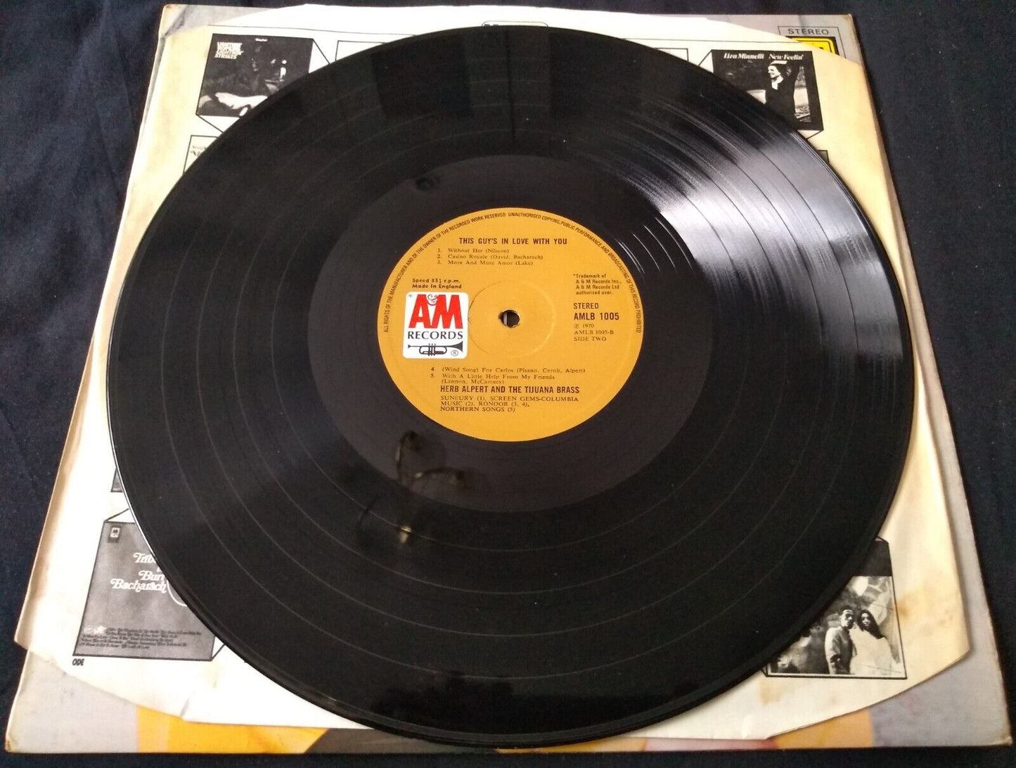 Herb Alpert & The Tijuana Brass – This Guy's In Love With You 12" LP VG/VG