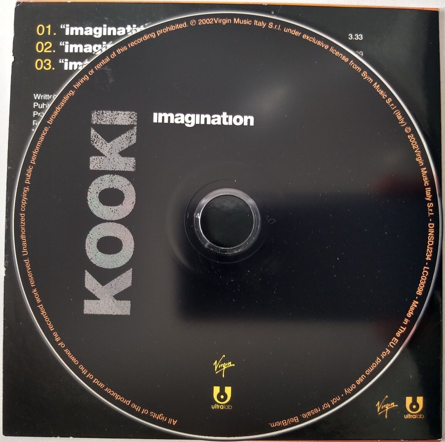 Kooki - Imagination (2002) DJ CD single promo