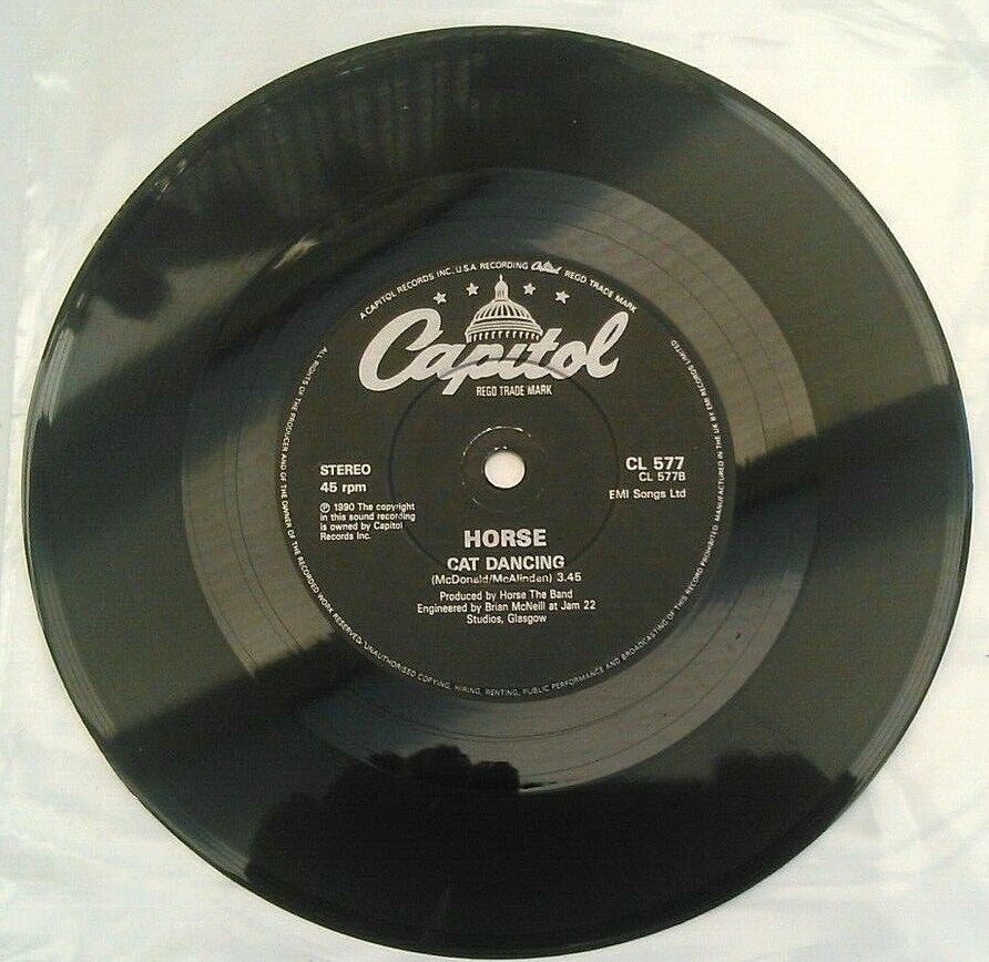 Horse - Sweet Thing (Capitol, 1990) 7" vinyl single VG/- plastic slipcover