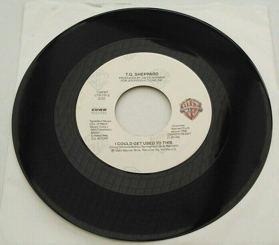 T. G. Sheppard – One Owner Heart (1984) 7" vinyl US single VG/- jukebox centre