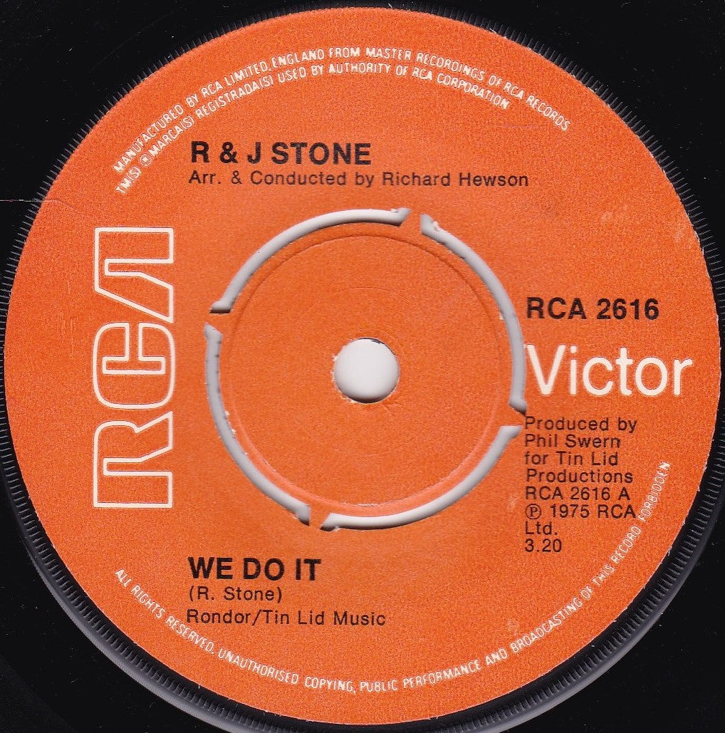R & J Stone – We Do It (RCA 1976) 7" vinyl single VG/-
