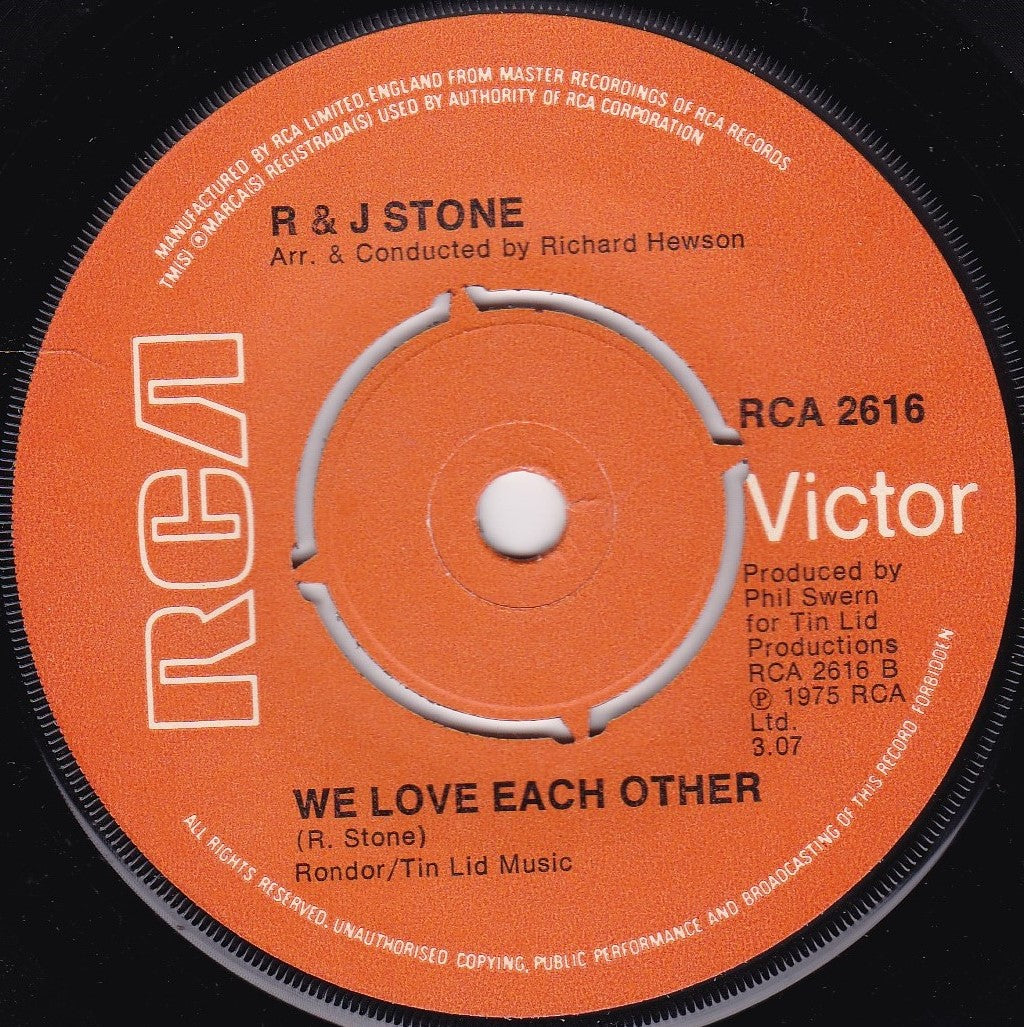 R & J Stone – We Do It (RCA 1976) 7" vinyl single VG/-
