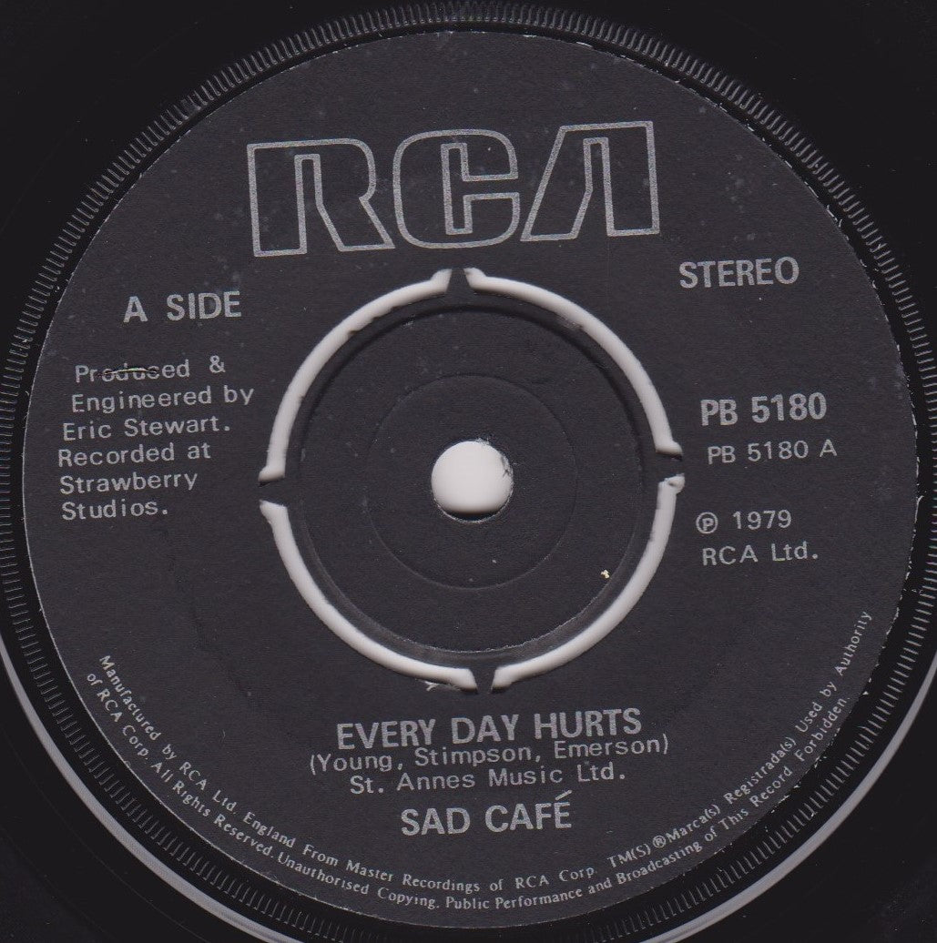 Sad Café - Every Day Hurts (RCA 1979) 7" vinyl single VG/-