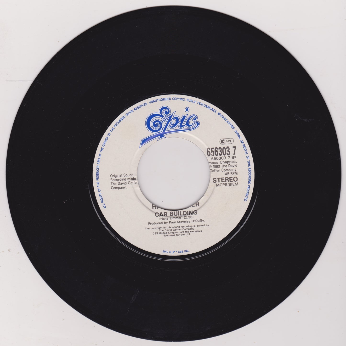 Maria McKee – Show Me Heaven (Epic 1990) 7" vinyl single VG/- jukebox centre