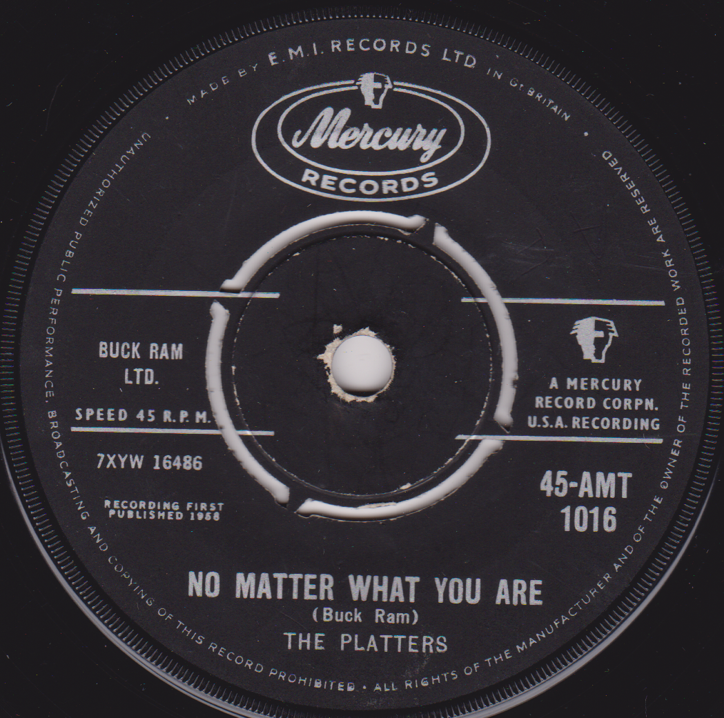 The Platters – Smoke Gets In Your Eyes (Mercury 1958) 7" vinyl single VG/-