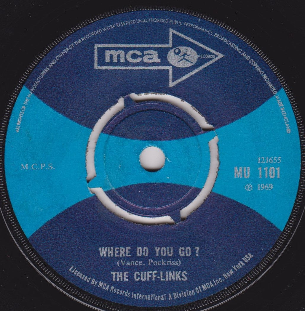 The Cuff-Links – Tracy (MCA 1969) 7" vinyl single VG/-