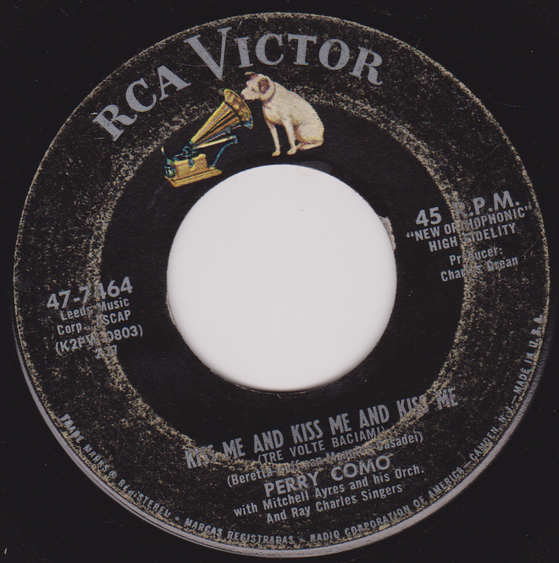 Perry Como – Tomboy (RCA 1959) 7" vinyl US single VG/- jukebox